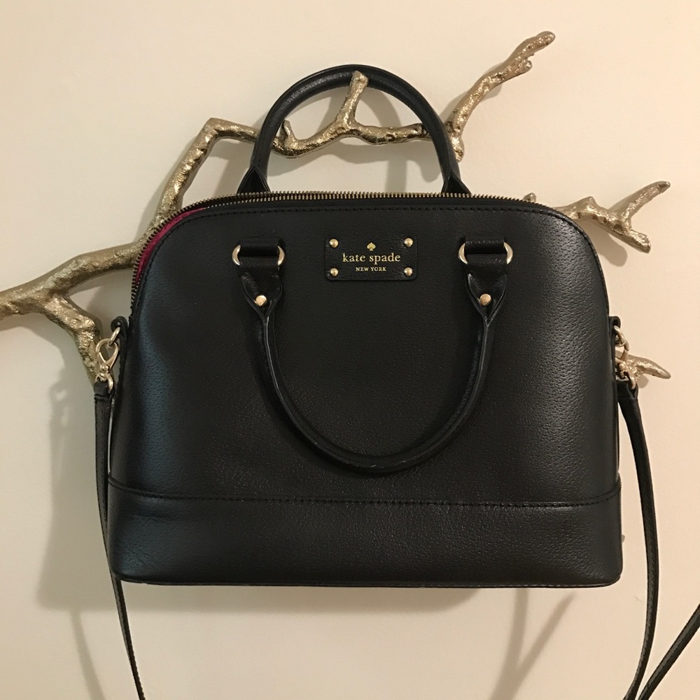 Kate Spade Black Leather Purse. Used couple times.